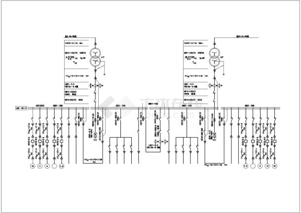 某大型35KV高压变电站设计cad全套电气施工图（标注详细）-图二