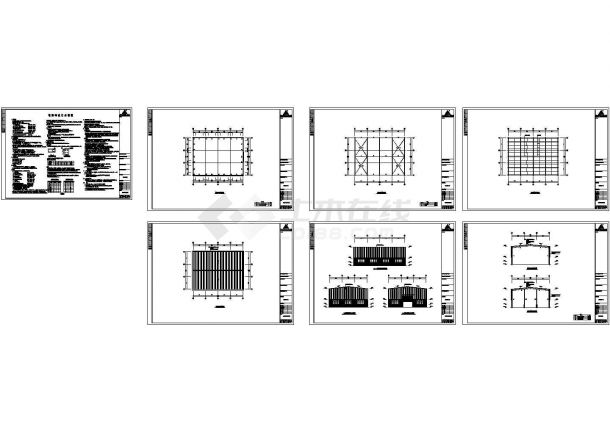 安徽省工程建筑设计图纸-图一
