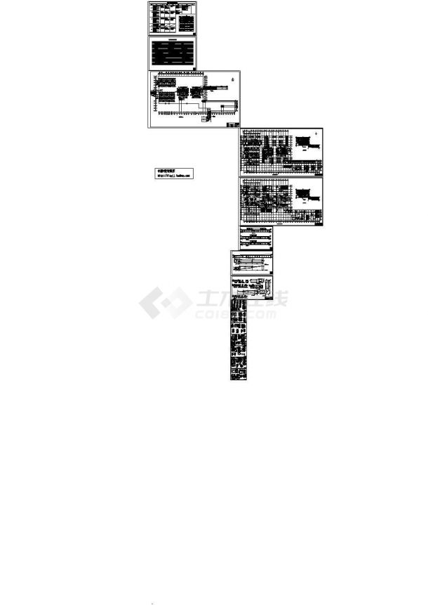 9945平米2层框架住宅式宾馆建筑设计施工cad图纸，共十五张-图一
