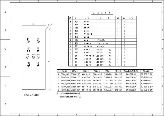 软启动电气控制图纸CAD_图1