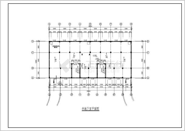 【浙江】某金华小区多层住宅楼全套建施cad图(含屋面平面图)-图一