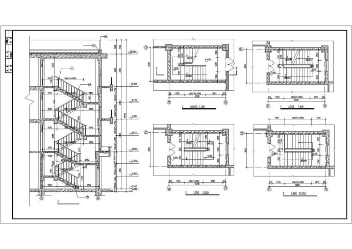 某建筑楼楼梯CAD示意图_图1