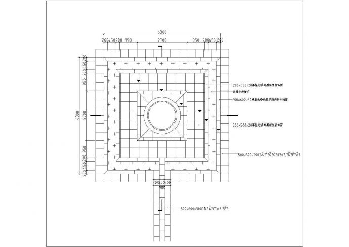某喷泉水体结构CAD图_图1