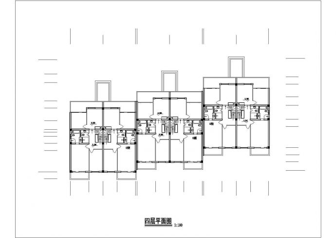 415平米3层框混结构私人别墅全套平立剖面设计CAD图纸_图1
