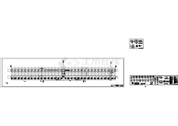 温州至福州铁路站台钢结构CAD-图一