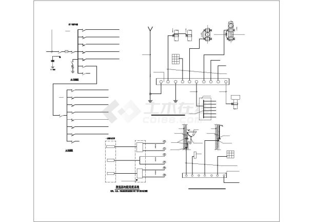 广州市某现代化小区3层混合结构单体别墅电气设计CAD图纸-图一