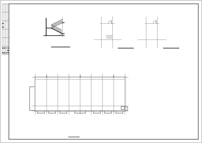 经典教学楼规划布置CAD平面图_图1