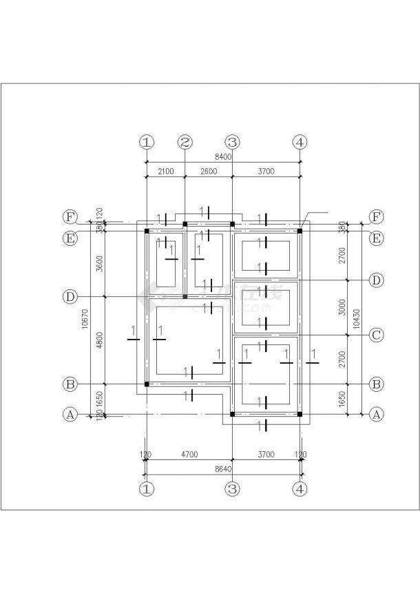 占地90平米三层砖混结构单体别墅平立剖面设计CAD图纸（含效果图）-图一