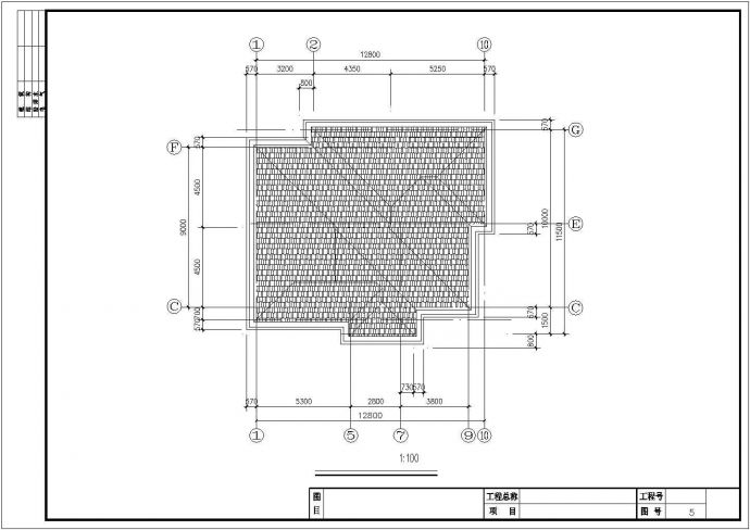 占地140平米3层砖混结构单体乡村别墅建筑设计CAD图纸（含效果图）_图1