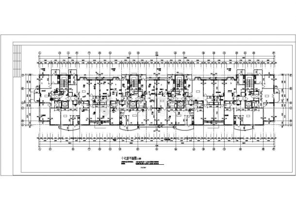 哈尔滨房地产开发公司开发休息小区住宅楼建筑施工设计cad图纸-图一