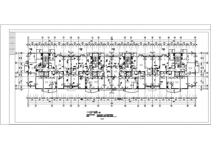 哈尔滨房地产开发公司开发休息小区住宅楼建筑施工设计cad图纸_图1