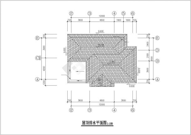 300平米左右3层混合结构单体别墅全套给排水+电气设计CAD图纸-图一