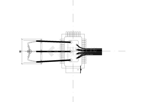 变电所施工大样图块-变压器-图一