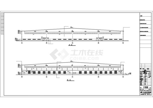 珠海市某物流园1万平米单层仓库全套建筑设计CAD设计图-图二