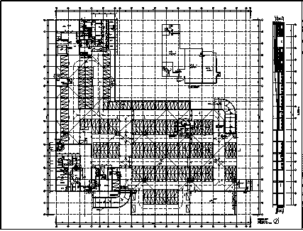 车库设计_某市标准化厂房框架结构地下一层车库建筑施工cad图纸-图一