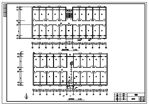 土木工程毕业设计_五层砖混结构学生宿舍楼建筑设计cad图(含计算书，毕业设计，图纸)-图二