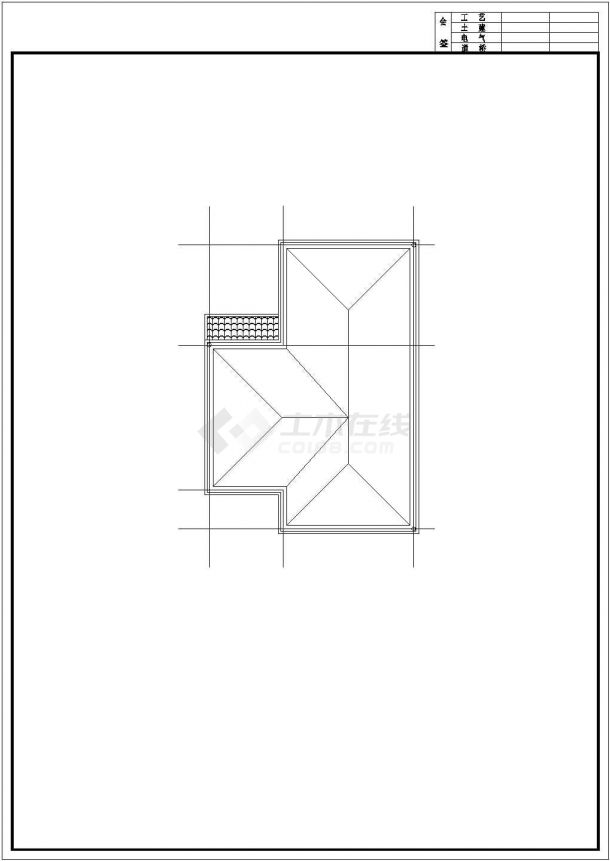 360平米左右三层混合结构独院式别墅平面设计CAD图纸（含效果图）-图一