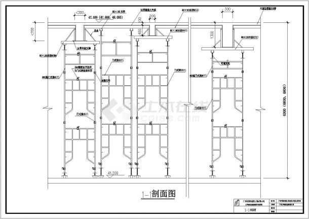 广州大学城综合信息枢纽大楼工程施工图，含设计说明-图一