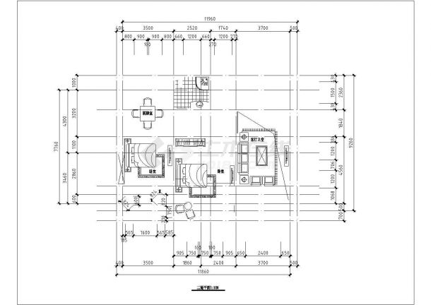 360平米左右3层框架结构单体别墅平立剖面设计CAD图纸（含效果图）-图一
