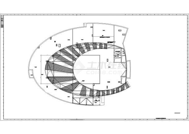 [丹东]某四层中型剧场建筑施工全套设计cad图-图一