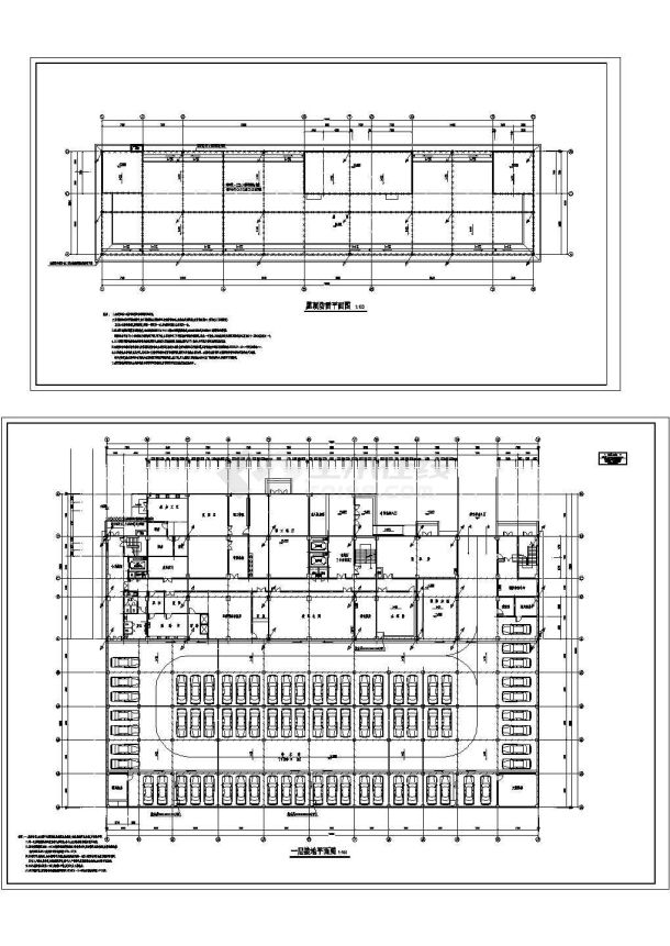 湖北中医院门诊住院综合楼电气全套cad施工图-图一