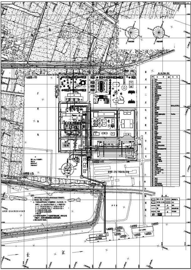 某电厂总平面布置设计CAD图-图一
