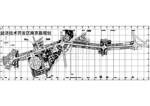 经济开发区南京路规划总平面CAD图-图一