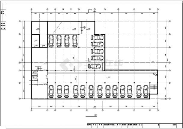 简约旅馆建筑规划CAD平面参考图-图二