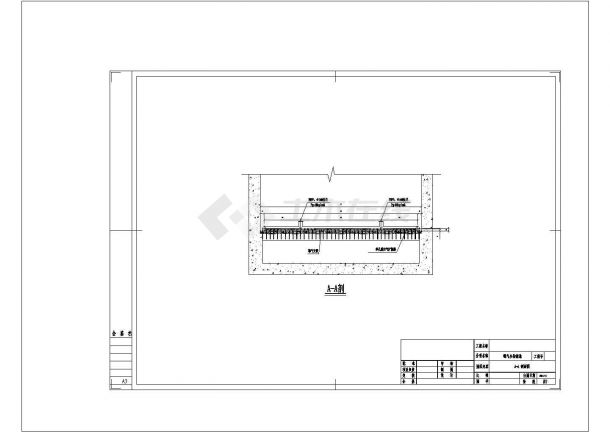 某工厂的曝气生物滤池CAD详细图纸设计-图二
