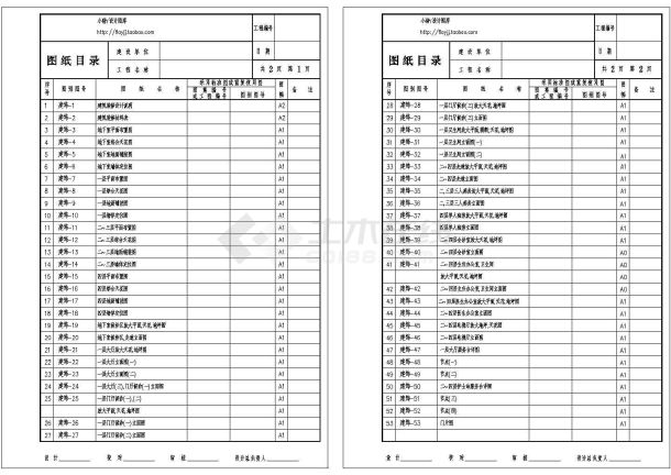 5层5625平方米南京医院肿瘤病房楼装施设计施工cad图纸，共五十三张-图二