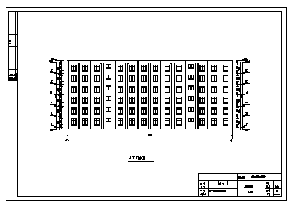 六层框架结构中学学生宿舍楼建筑设计cad图(含计算书，结构图，共九张)-图一