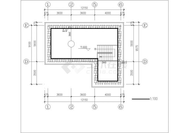 南昌市某村镇四层砖混结构乡村自建楼全套给排水设计CAD图纸-图二