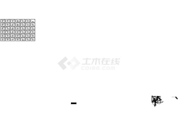 [重庆]体育 公园应急通道给排水cad施工图设计-图二
