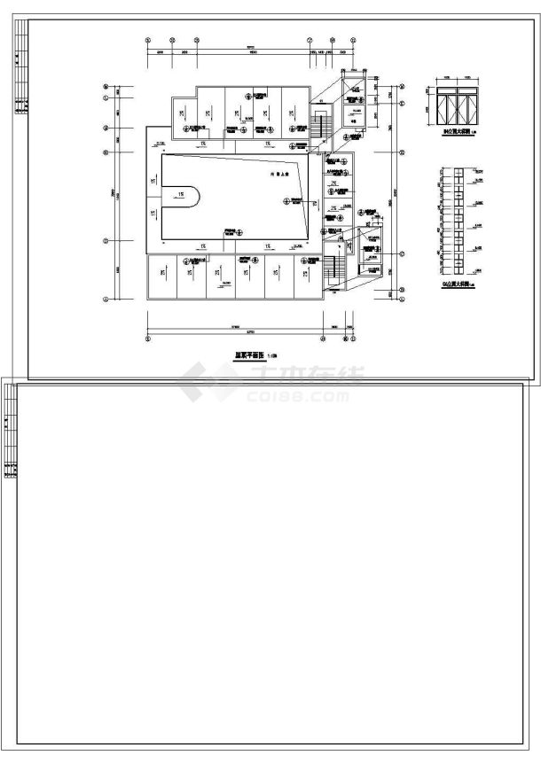 医学院教学楼建筑设计全套施工cad图-图二