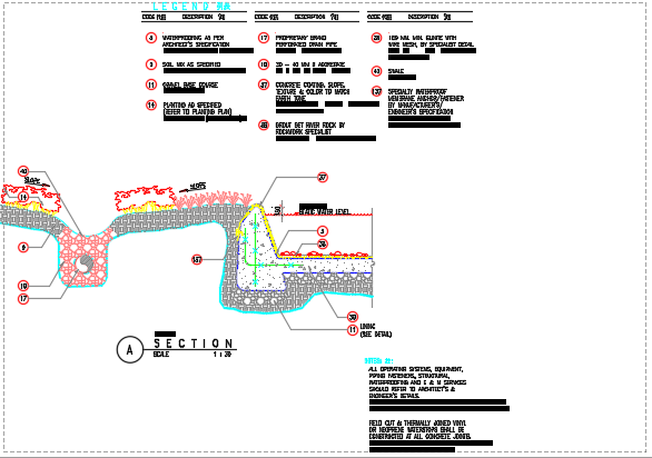 集水地沟CAD图纸——景观施工图分类细部大全_图1