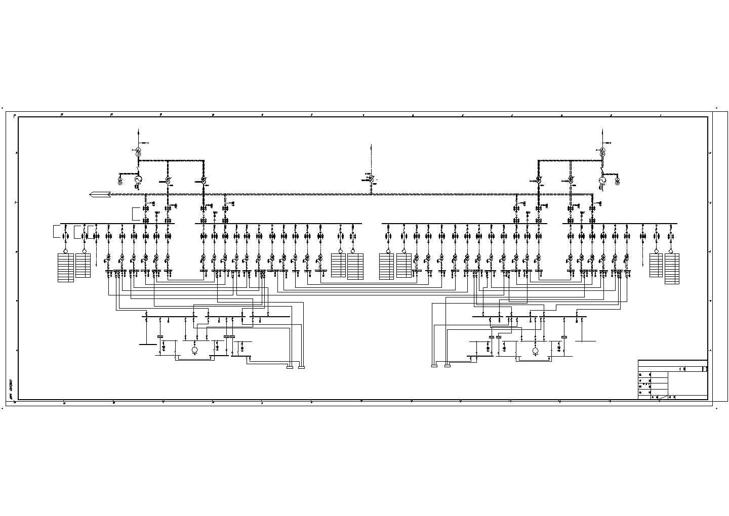 #1,#2机主厂房厂用电系统原理接线图