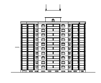 办公楼设计_某十层钢结构办公楼结构设计cad图(含计算书，地下室设计，共十张)-图二