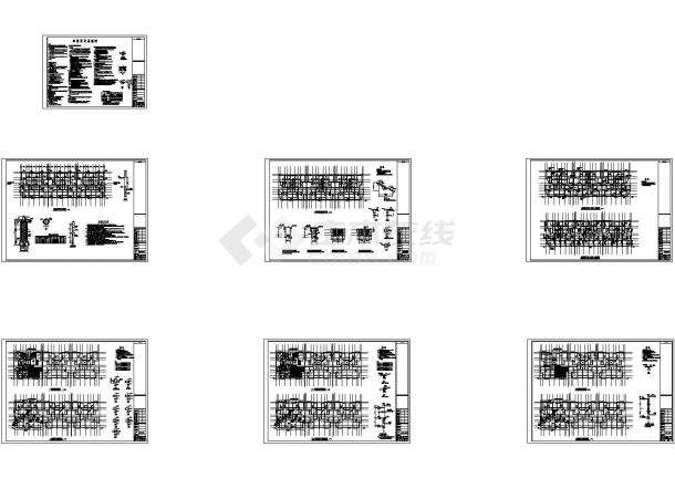 [黔江]某六层砖混结构住宅楼结构施工图-图一
