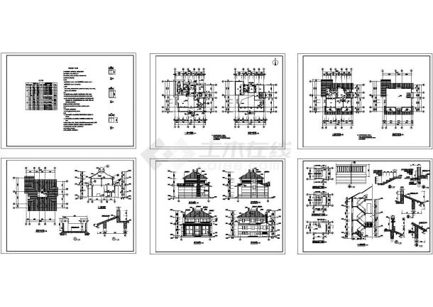 某现代风格住宅装修方案设计CAD图-图一