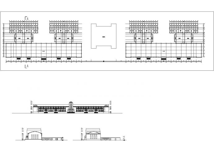 某高校食堂建筑设计CAD图纸_图1