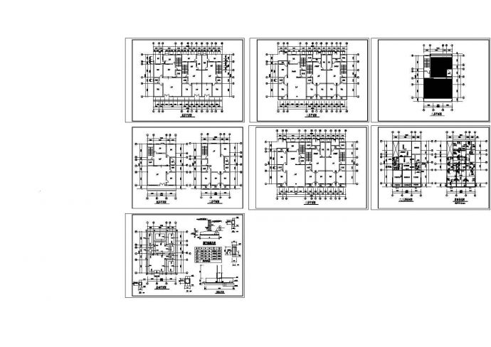 多层商住楼装修平面设计CAD图_图1