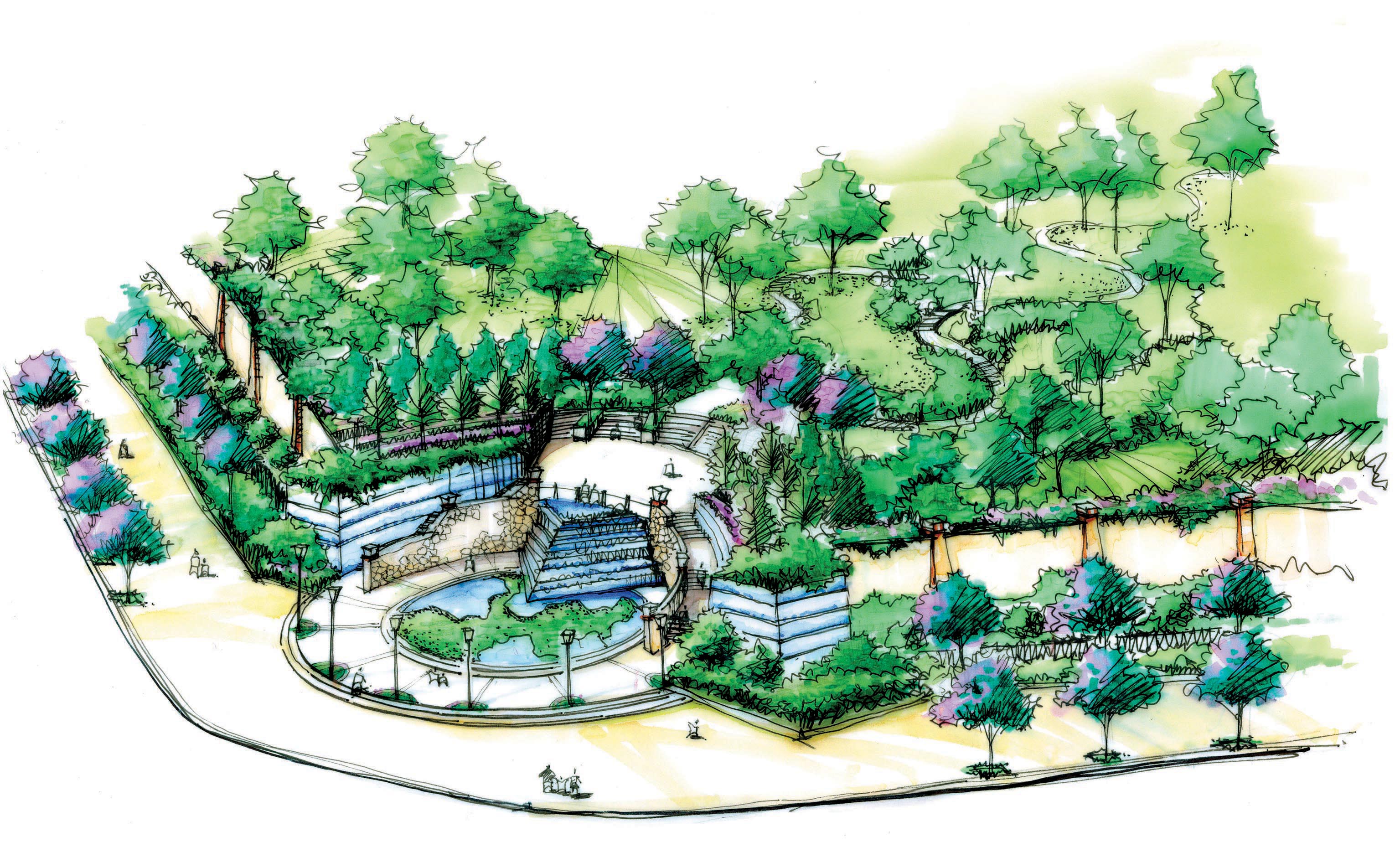 泉州奥林匹克花园景观设计方案图