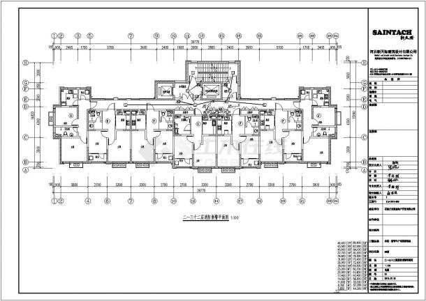某城市青年广场高层框剪结构住宅楼配电设计cad全套电气施工图（含设计说明，含弱电设计，含消防设计，含人防设计）-图二