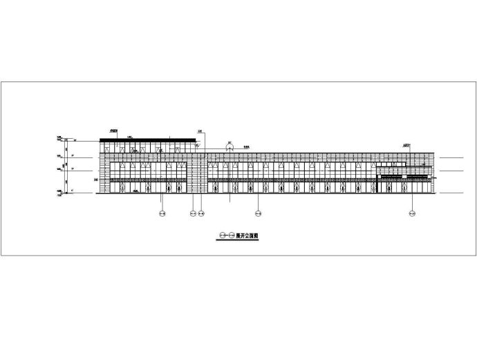 某商业街1.2万平米3层框架结构商业综合楼全套建筑设计CAD图纸_图1