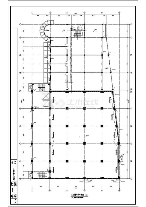 宁波市某海鲜加工厂冷库给排水系统全套设计CAD设计图-图一