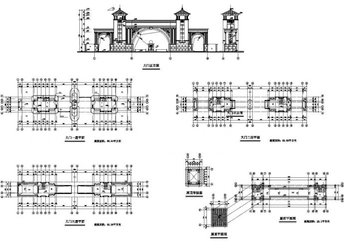 某欧式高档住宅小区建筑设计方案CAD图纸，含说明_图1