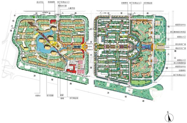 [南昌]某大型居住区建筑规划方案文本-图一