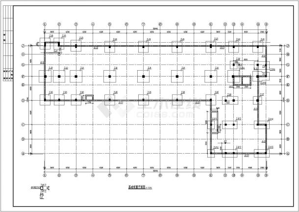 框剪结构商务楼施工设计CAD图（含建筑、结构）-图一
