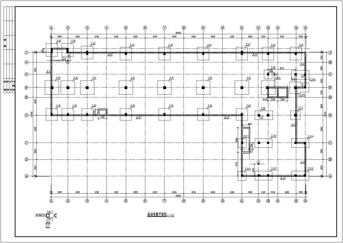 框剪结构商务楼施工设计CAD图（含建筑、结构）_图1