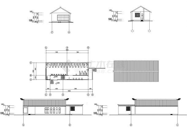 砖混结构星级卫生间建筑结构施工图纸-图二